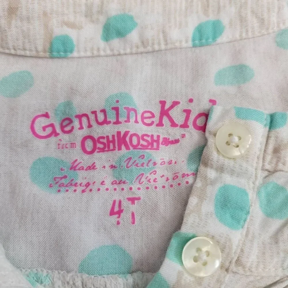 Oshkosh dandelion blouse 4T